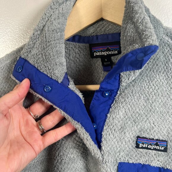 Patagonia Re-Tool T-Snap Fleece Pullover Jacket Womens Size Small Gray Outdoor - Picture 5 of 12